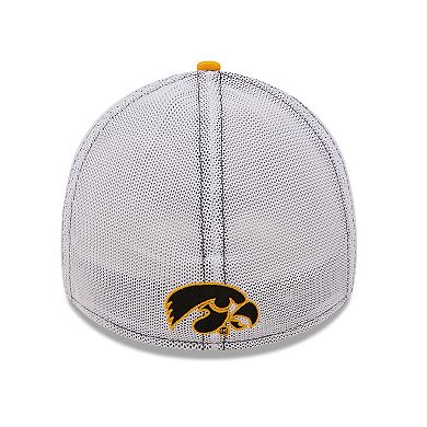 Men's New Era Black/Gold Iowa Hawkeyes Banded 39THIRTY Flex Hat