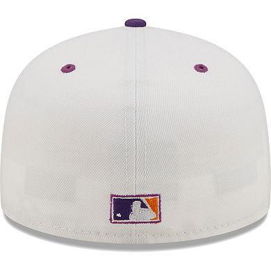 Men's New Era White/Purple Oakland Athletics 30th Season Grape Lolli 59FIFTY Fitted Hat