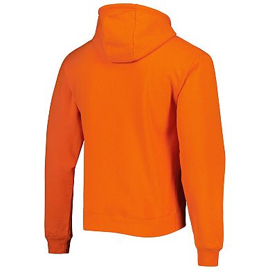 Men's League Collegiate Wear Orange Clemson Tigers Arch Essential Fleece Pullover Hoodie