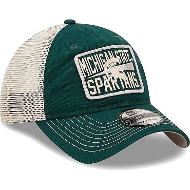 Men's New Era Green/Natural Michigan State Spartans Devoted 9TWENTY Adjustable Hat