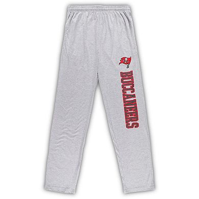 Men's Concepts Sport Red/Heathered Gray Tampa Bay Buccaneers Big & Tall T-Shirt & Pants Sleep Set