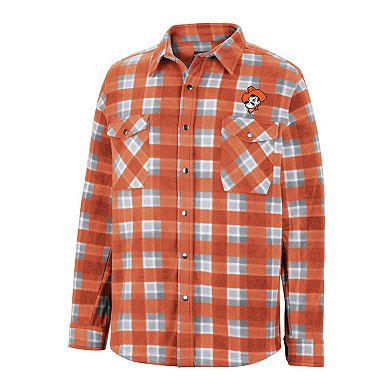 Men's Colosseum Orange Oklahoma State Cowboys Ellis Full-Snap Jacket