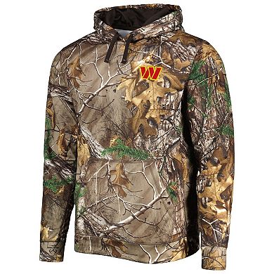 Men's Dunbrooke Realtree Camo Washington Commanders Circle Champion Tech Fleece Pullover Hoodie