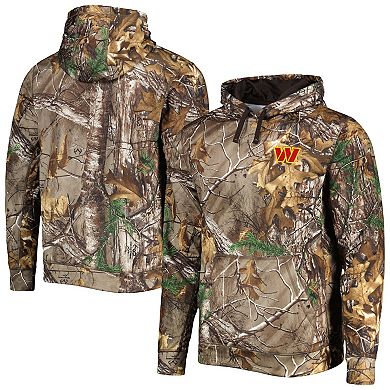 Men's Dunbrooke Realtree Camo Washington Commanders Circle Champion Tech Fleece Pullover Hoodie