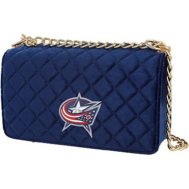 Women's Cuce Columbus Blue Jackets Velvet Team Color Bag