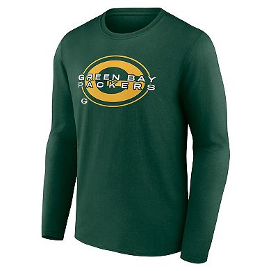 Men's Fanatics Green Green Bay Packers Advance to Victory Long Sleeve T-Shirt