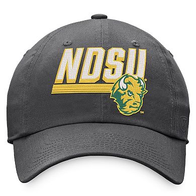 Men's Top of the World Charcoal NDSU Bison Slice Adjustable Hat