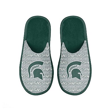 Men's FOCO Michigan State Spartans Scuff Logo Slide Slippers