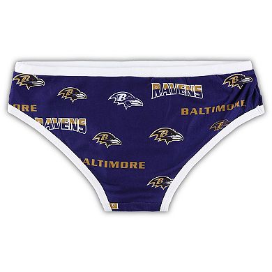 Women's Concepts Sport Purple Baltimore Ravens Breakthrough Allover Print Knit Panty