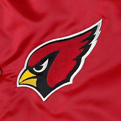 Men's Starter Cardinal Arizona Cardinals The Pick and Roll Full-Snap Jacket