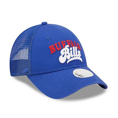 Women's New Era   Royal Buffalo Bills Team Trucker 9FORTY Snapback Hat