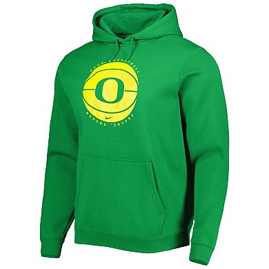 Men's Nike Green Oregon Ducks Basketball Pullover Hoodie