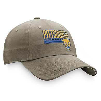 Men's Top of the World Khaki Pitt Panthers Slice Adjustable Hat