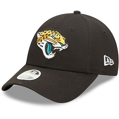 Women's New Era Black Jacksonville Jaguars Simple 9FORTY Adjustable Hat