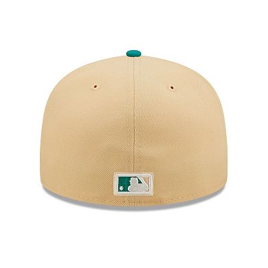 Men's New Era Natural/Teal Pittsburgh Pirates Mango Forest 59FIFTY fitted hat