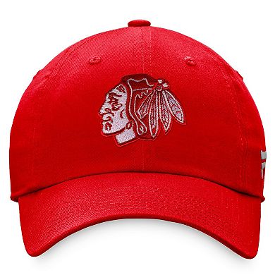 Women's Fanatics Branded Red Chicago Blackhawks Iconic Glimmer Adjustable Hat