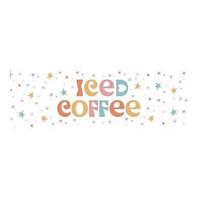 Iced Coffe Sparkles Stainless Steel Travel Mug