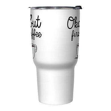 But First Coffee Stainless Steel Travel Mug