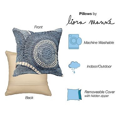 Liora Manne Marina Circles Indoor/Outdoor Pillow