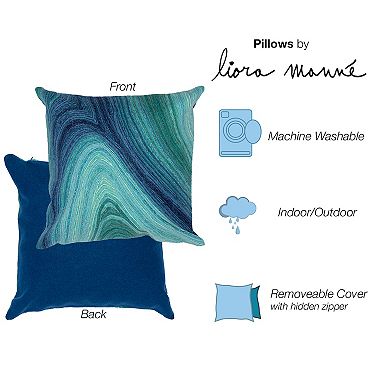Liora Manne Visions III Ripples Indoor/Outdoor Pillow