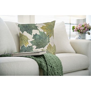 Liora Manne Visions IV Leaf Toss Indoor/Outdoor Pillow