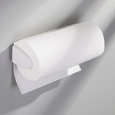 mDesign Metal Wall Mount / Under Cabinet Paper Towel Holder for Kitchen
