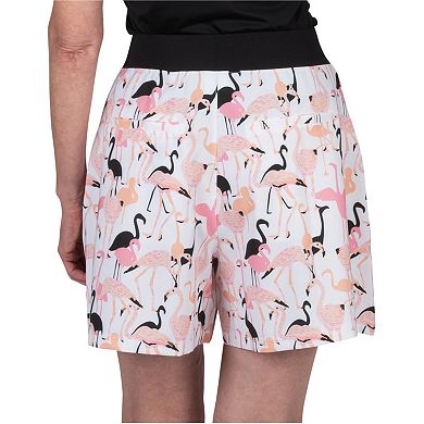 Women's Nancy Lopez Flamingo Woven Golf Shorts