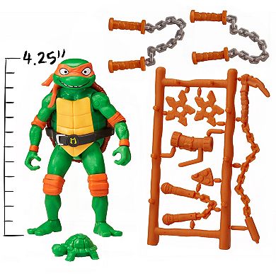 Teenage Mutant Ninja Turtles: Mutant Mayhem 4.25-In. Michelangelo Basic Action Figure