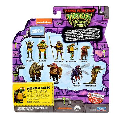 Teenage Mutant Ninja Turtles: Mutant Mayhem 4.25-In. Michelangelo Basic Action Figure