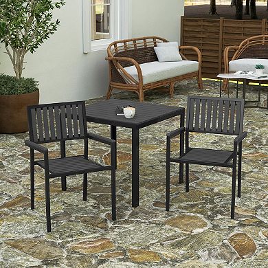 Merrick Lane Magnolia Outdoor Furniture Sets 2 Piece All-Weather Woven Patio Chairs With Cushions