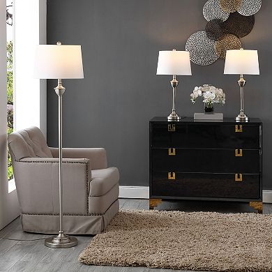 Safavieh Peltier Floor & Table Lamp 3-piece Set