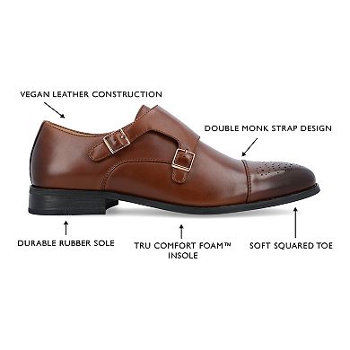 Vance Co. Atticus Double Monk Strap Men's Dress Shoes