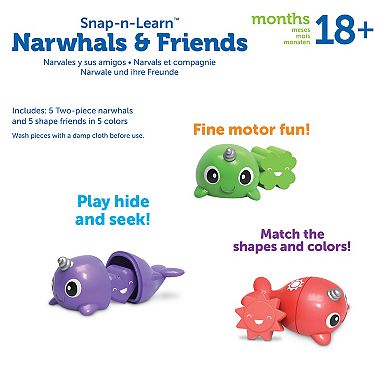 Learning Resources Snap-n-Learn Narwhals & Friends