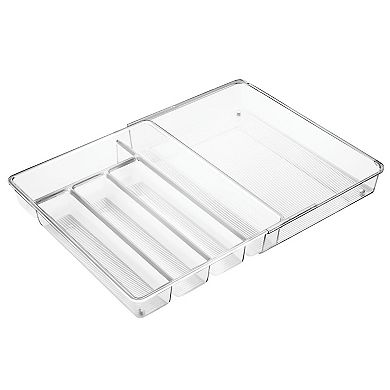 mDesign Expandable Cutlery Organizer Tray
