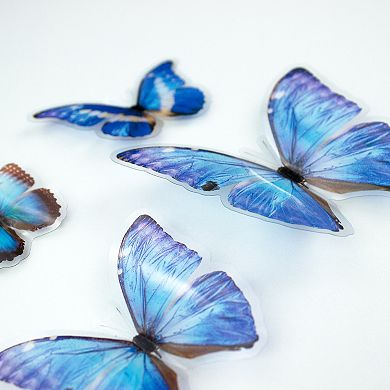 RoomMates Blue Butterfly Peel & Stick Wall Decals 10-piece Set