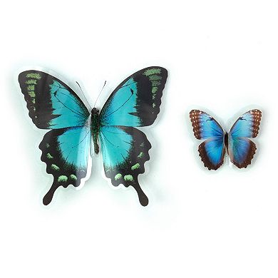 RoomMates Blue Butterfly Peel & Stick Wall Decals 10-piece Set