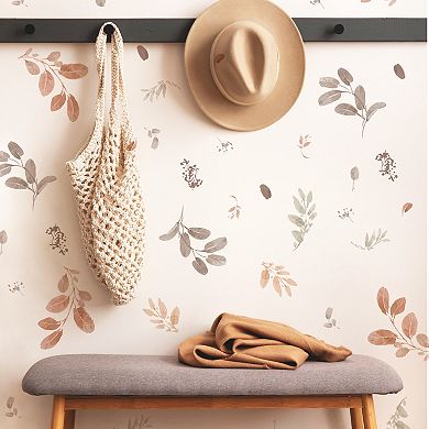 RoomMates Autumn Dancing Leaves Wall Decals 48-piece Set