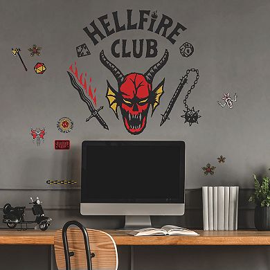Netflix Stranger Things Hellfire Club Wall Decals 17-piece Set by RoomMates