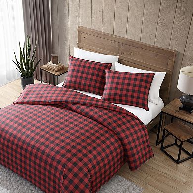 Eddie Bauer Red Cabin Plaid Comforter Set