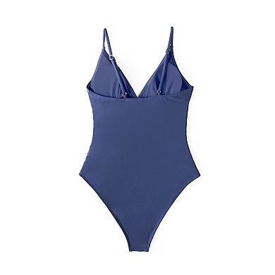 Women's CUPSHE Blue One-Piece Swimsuit