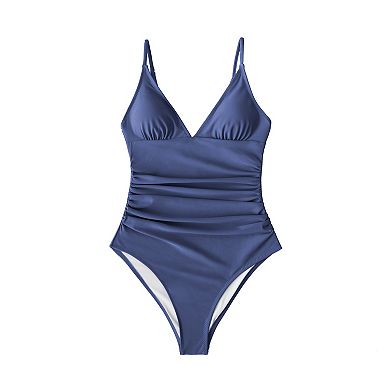 Women's CUPSHE Blue One-Piece Swimsuit