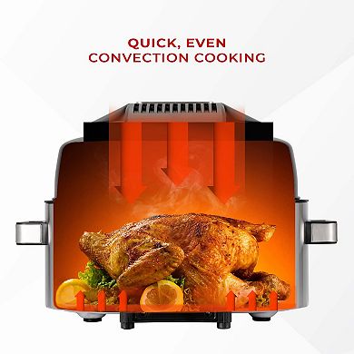 CUCKOO 5-in-1 XL 6-Qt. Air Grill with Air Fryer, Roast, Bake & Broil Functions
