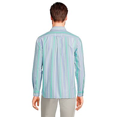 Big & Tall Lands' End Tailored-Fit Sail Rigger Oxford Shirt