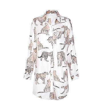 Women's CUPSHE Kelsie Leopard Print Button Front Shirt Dress