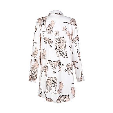 Women's CUPSHE Kelsie Leopard Print Button Front Shirt Dress