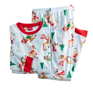 Men's Jammies For Your Families?? Rudolph the Red-Nosed Reindeer Top & Bottoms Pajama Set