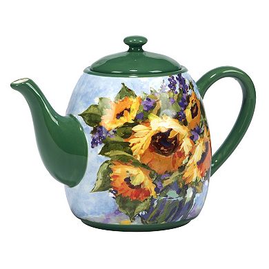 Certified International Sunflower Bouquet Teapot