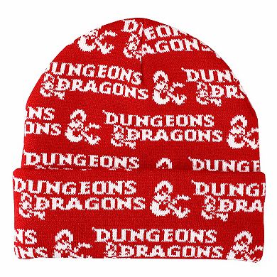 Dungeons & Dragons by Hasbro Allover Print Knit Beanie