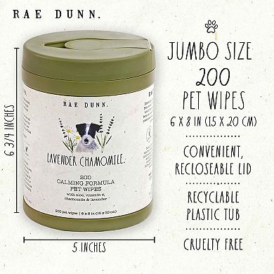 Rae Dunn Calming Formula Cannister Pet Wipes