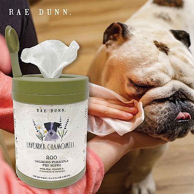 Rae Dunn Calming Formula Cannister Pet Wipes